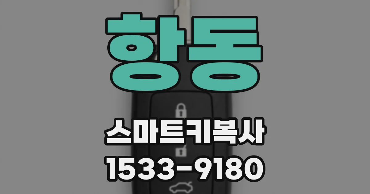 항동 스마트키복사