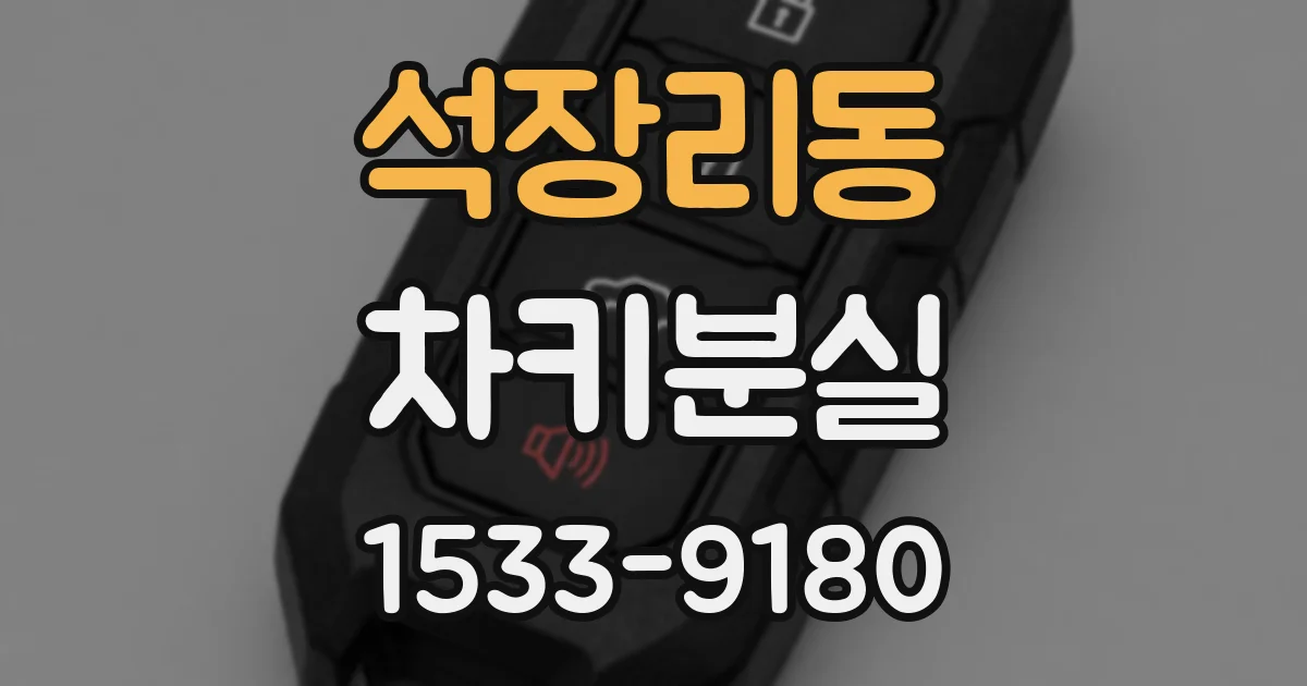 석장리동 차키분실