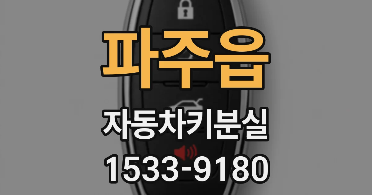 파주읍 자동차키분실