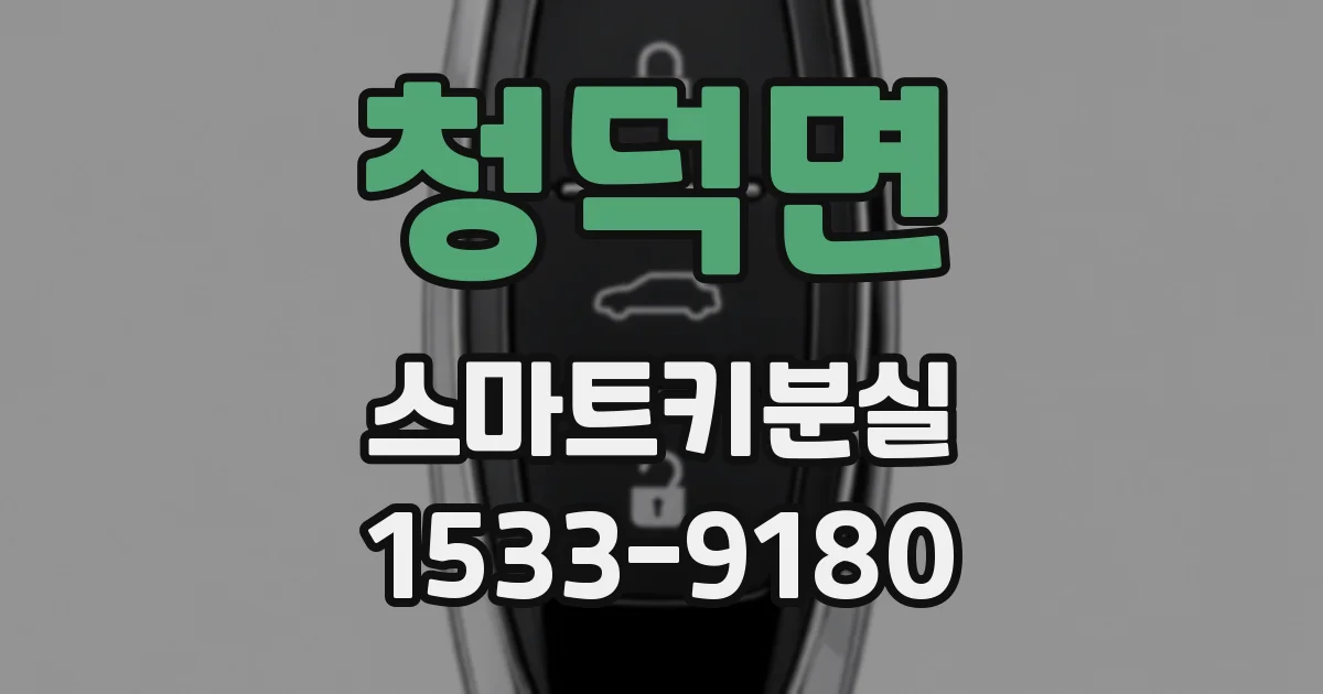 청덕면 스마트키분실