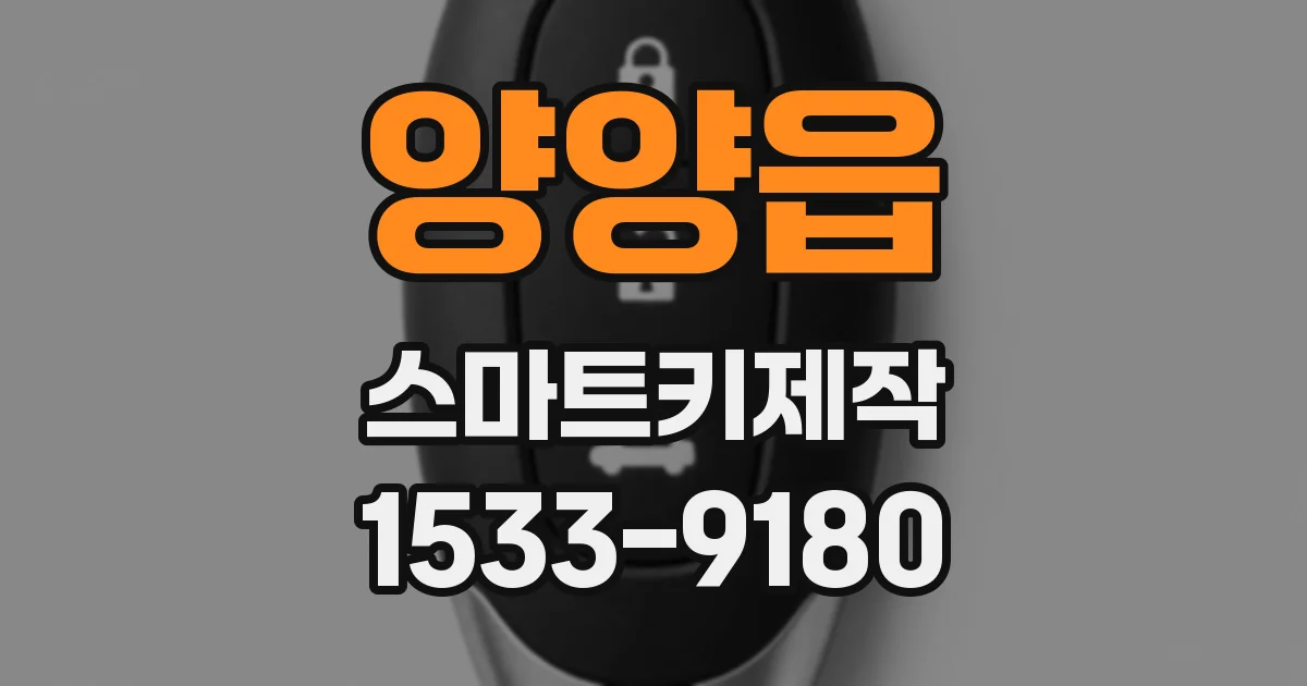 양양읍 스마트키제작