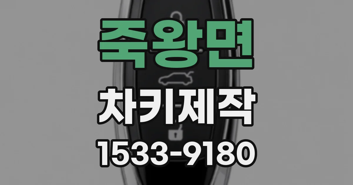 죽왕면 차키제작