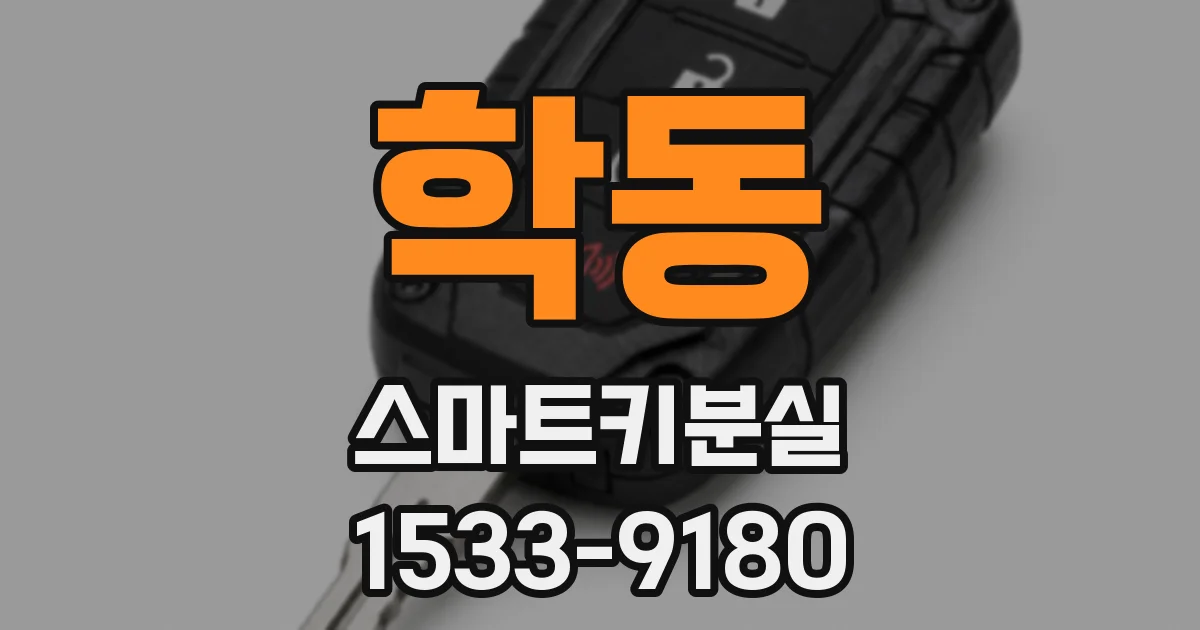 학동 스마트키분실