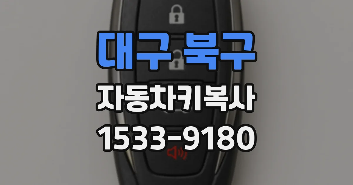 대구 북구 자동차키복사