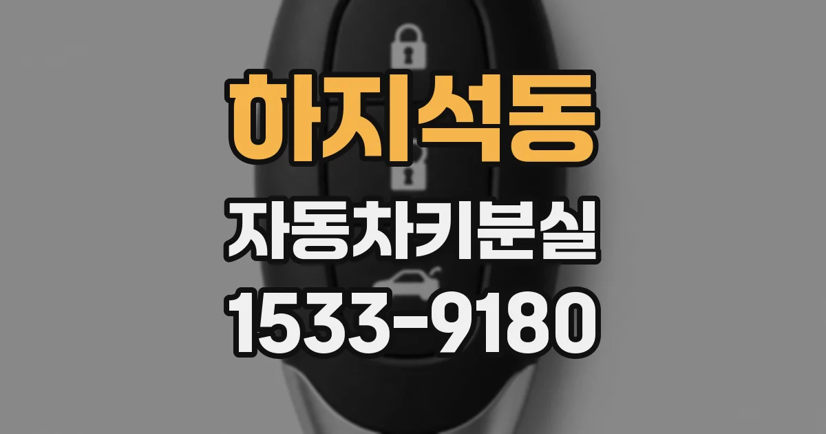 하지석동 자동차키분실