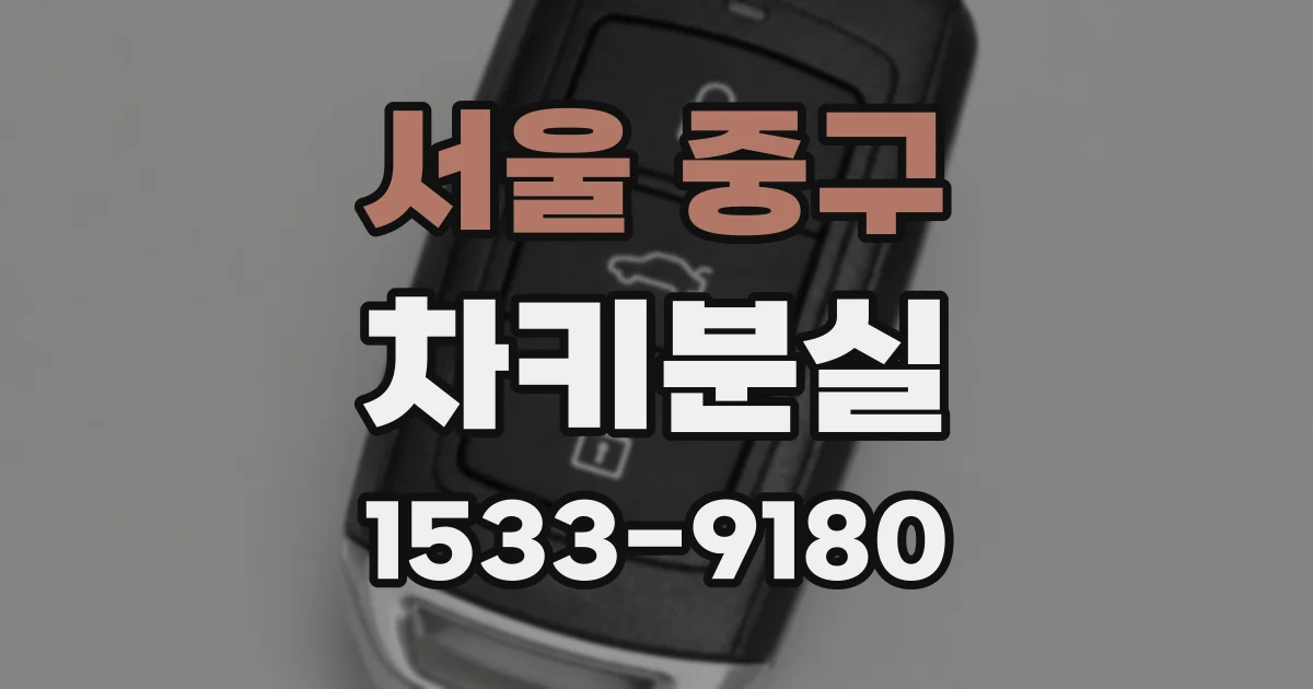 서울 중구 차키분실