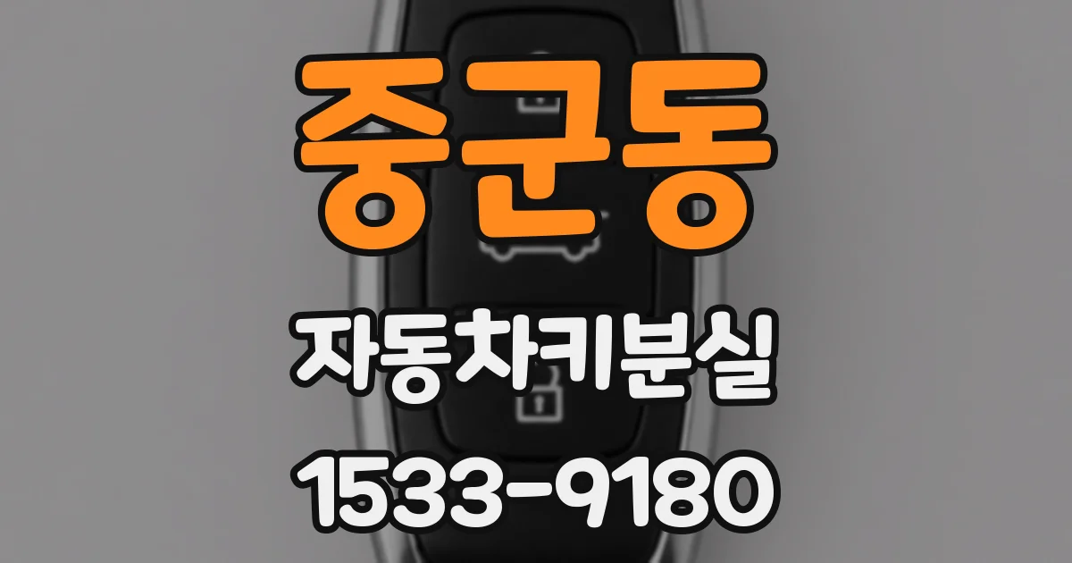 중군동 자동차키분실