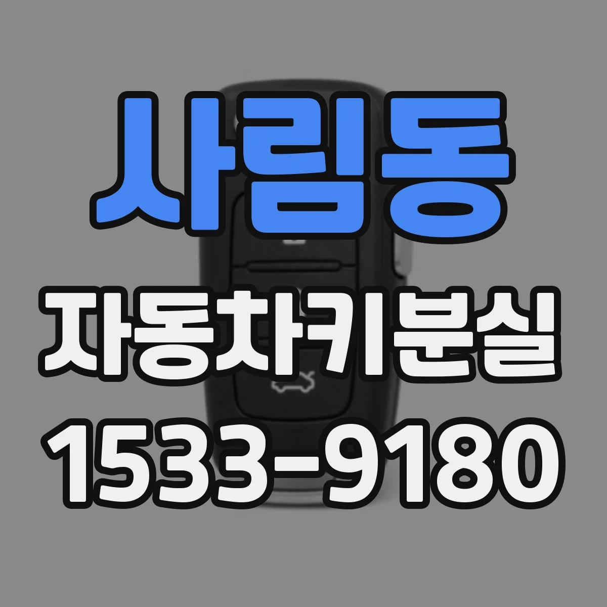사림동 자동차키분실