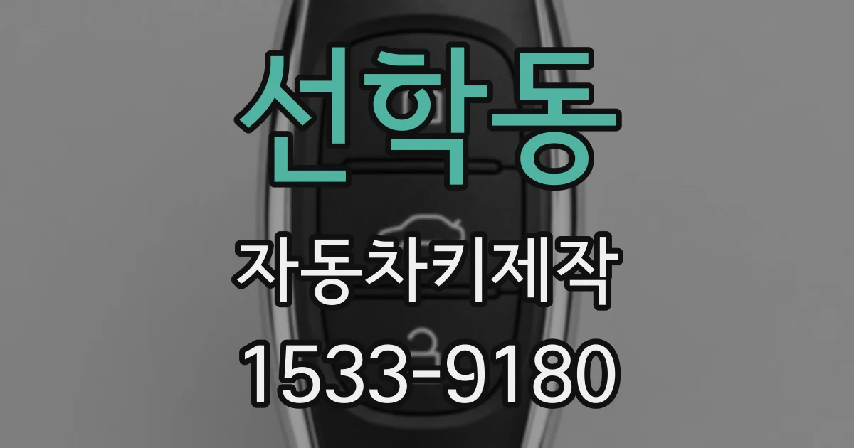 선학동 자동차키제작