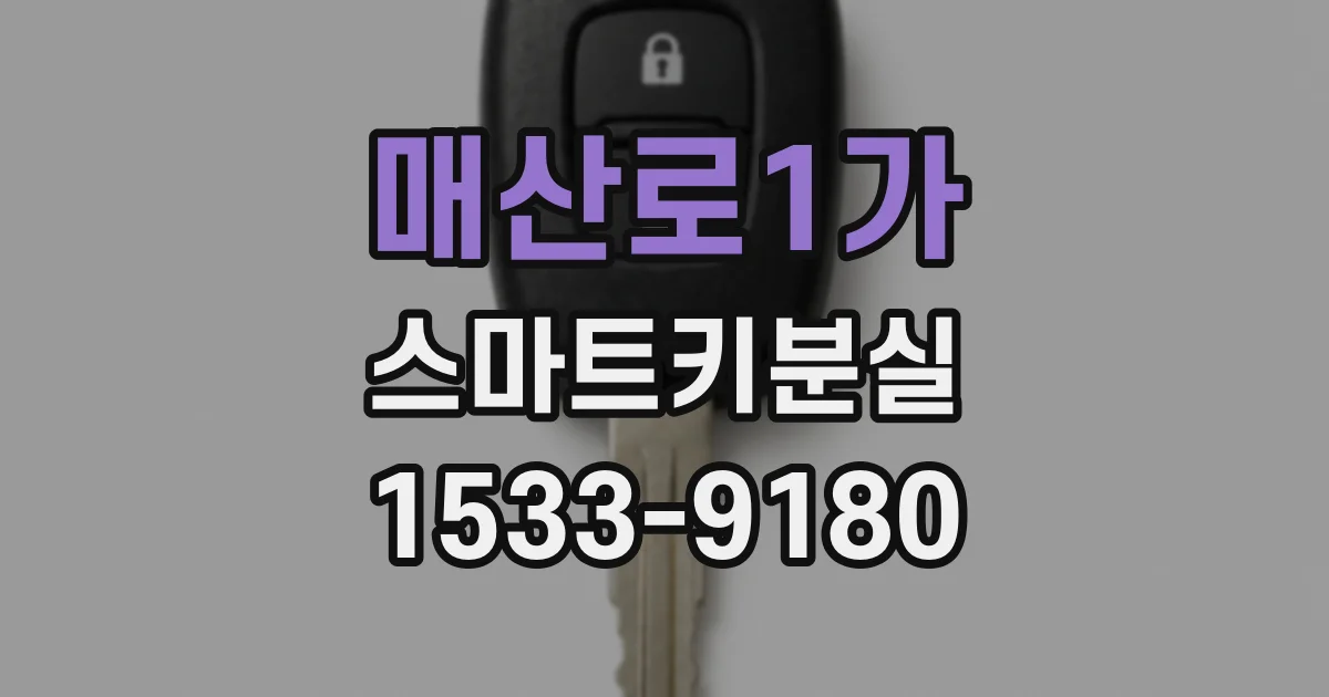 매산로1가 스마트키분실