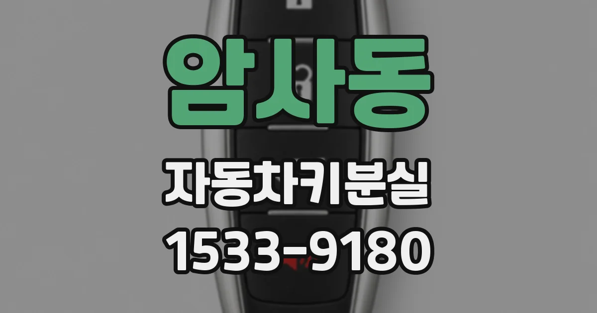 암사동 자동차키분실