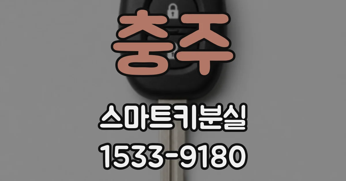충주 스마트키분실