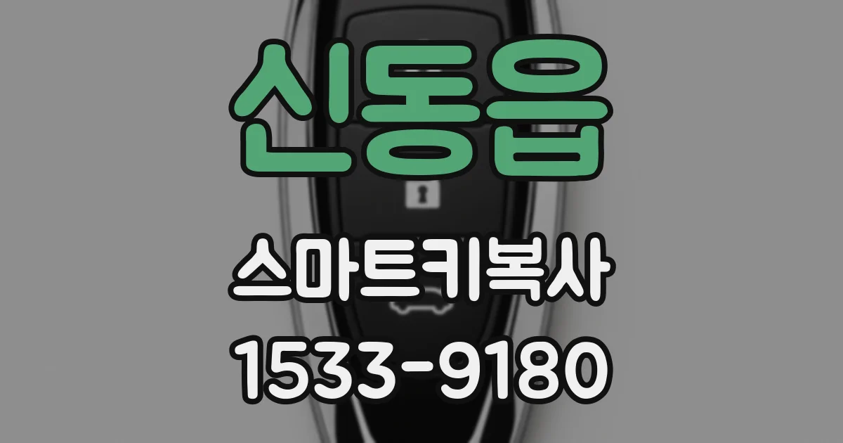신동읍 스마트키복사