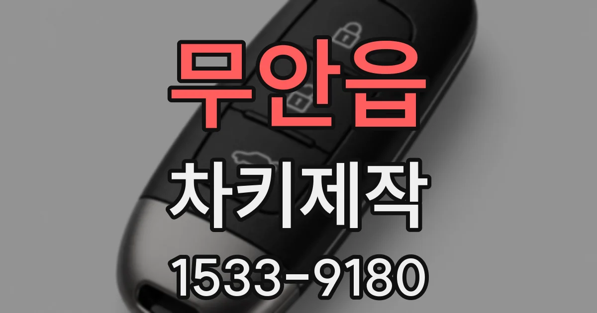 무안읍 차키제작