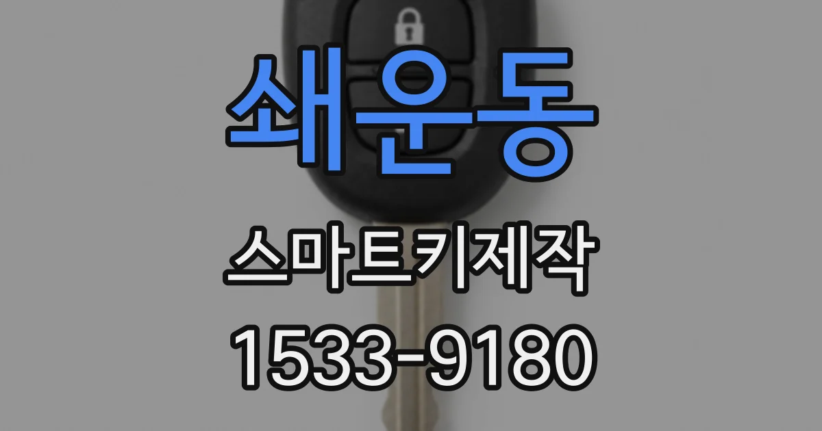 쇄운동 스마트키제작