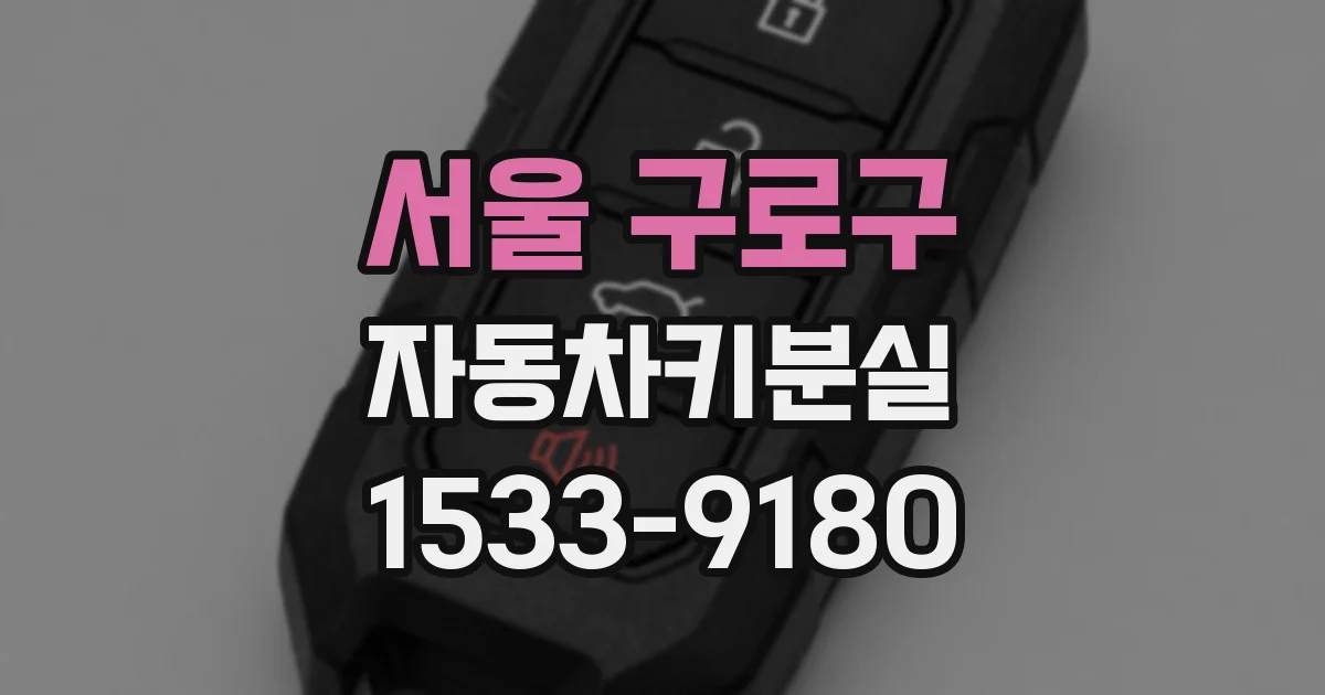 서울 구로구 자동차키분실