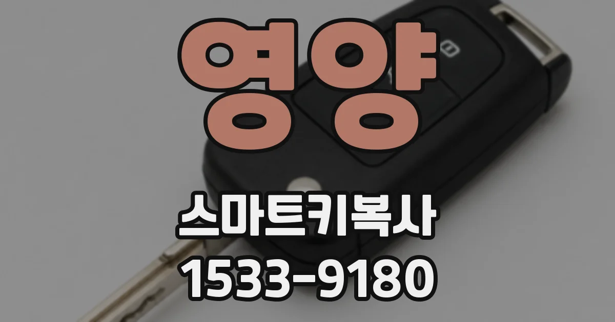 영양 스마트키복사
