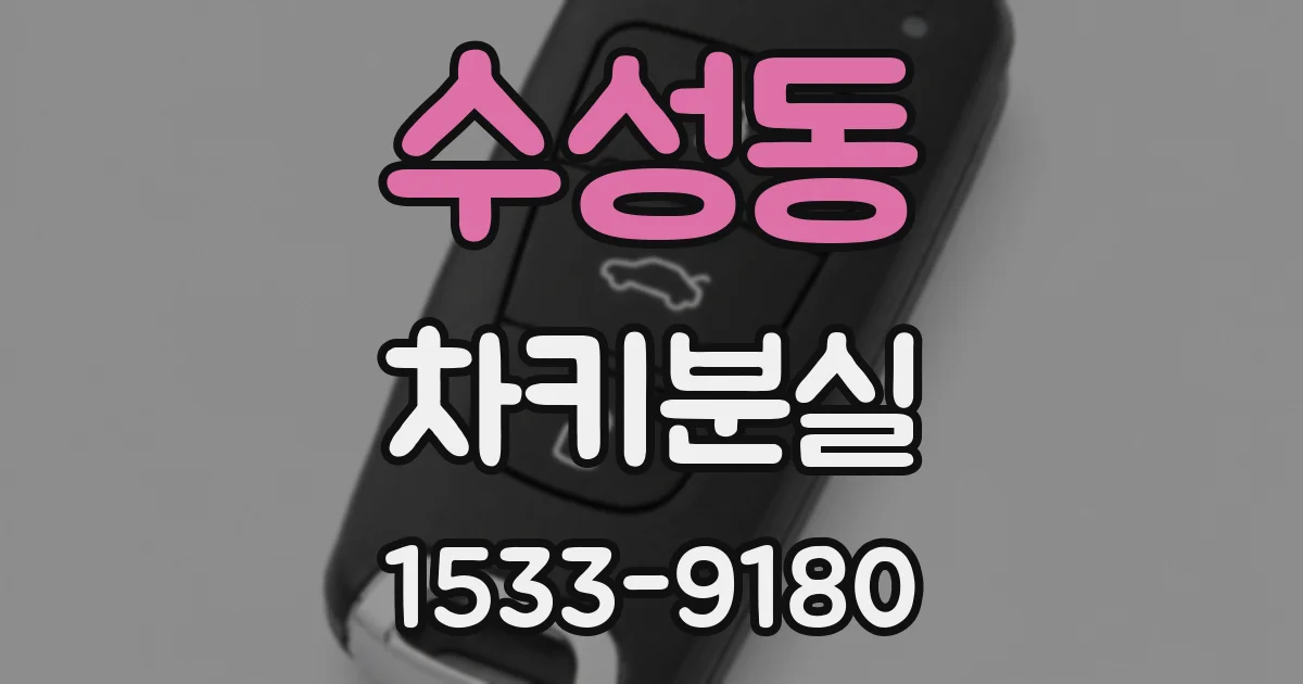수성동 차키분실