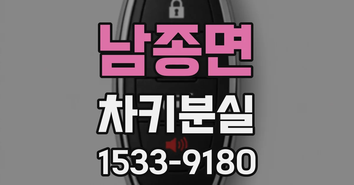 남종면 차키분실