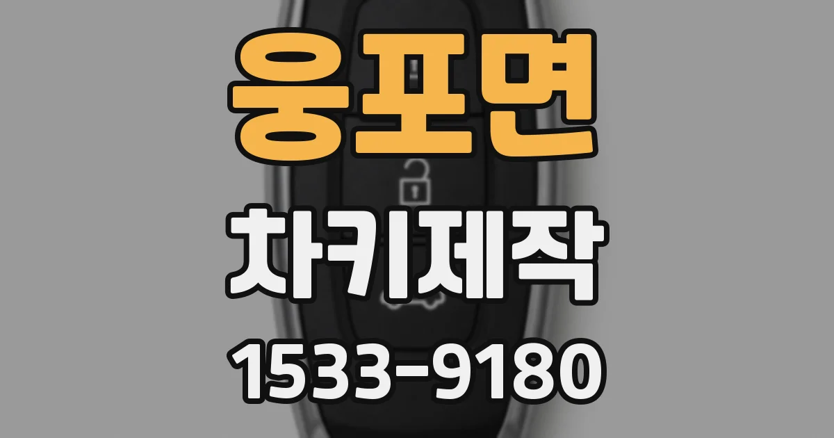 웅포면 차키제작
