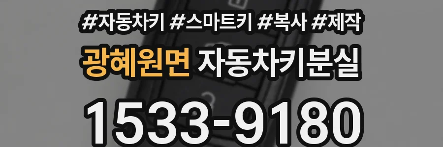 광혜원면 자동차키분실