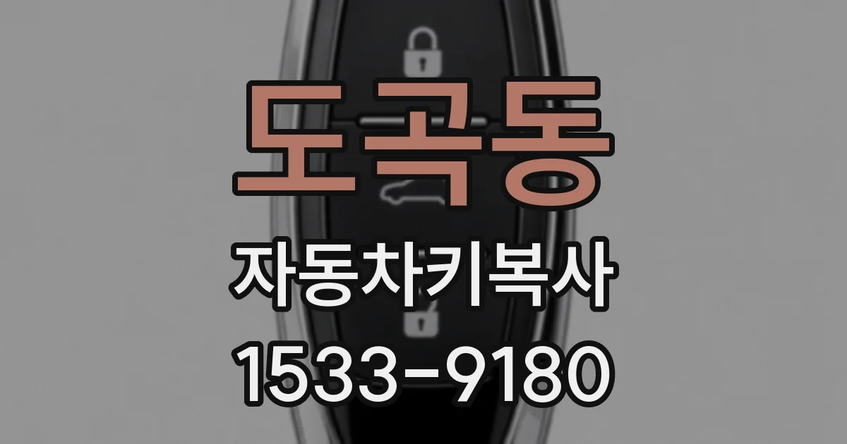 도곡동 자동차키복사