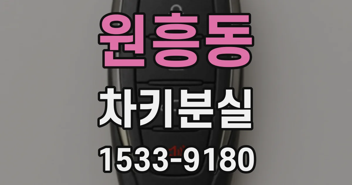 원흥동 차키분실