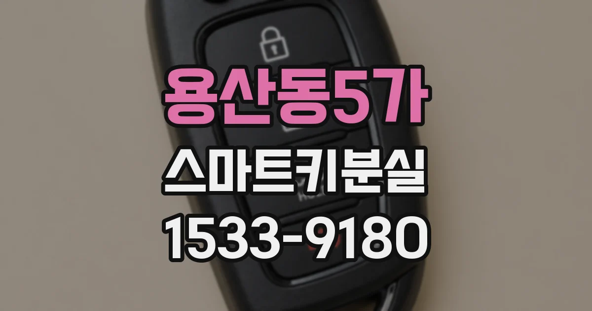 용산동5가 스마트키분실