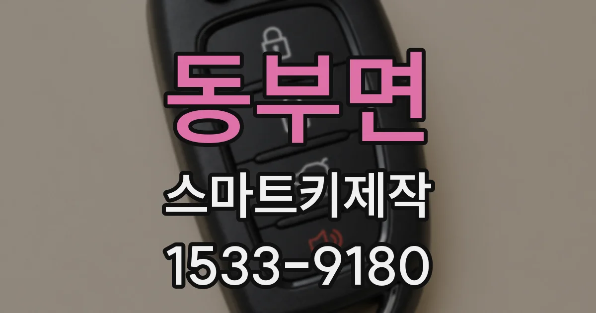 동부면 스마트키제작