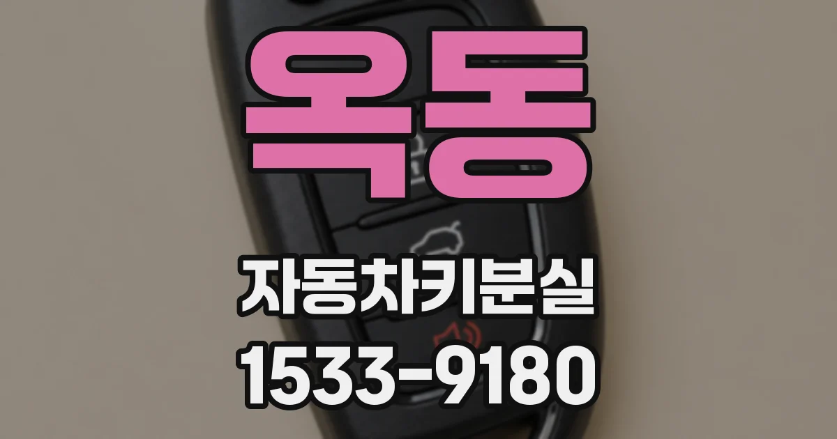 옥동 자동차키분실