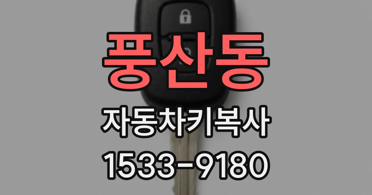 풍산동 자동차키복사