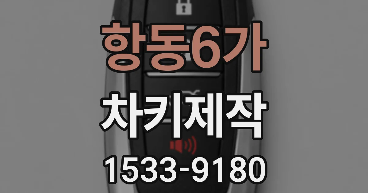 항동6가 차키제작