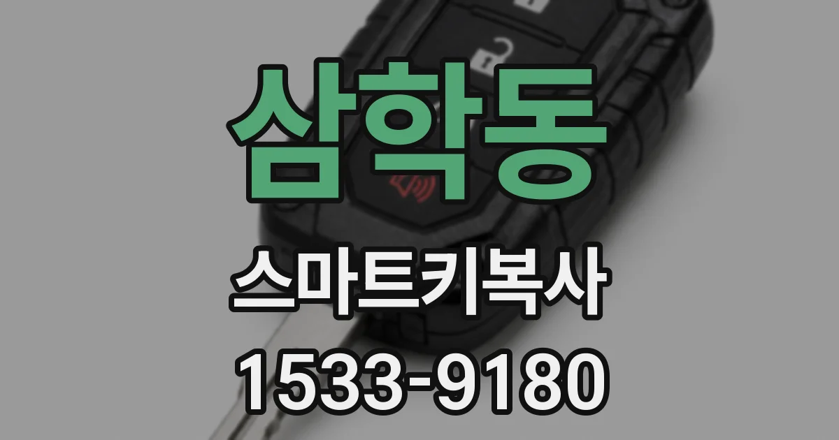 삼학동 스마트키복사