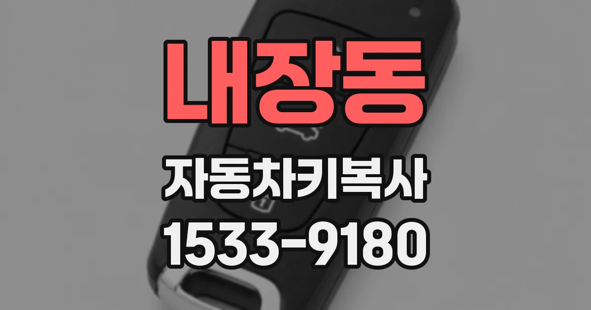 내장동 자동차키복사