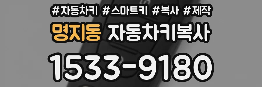명지동 자동차키복사