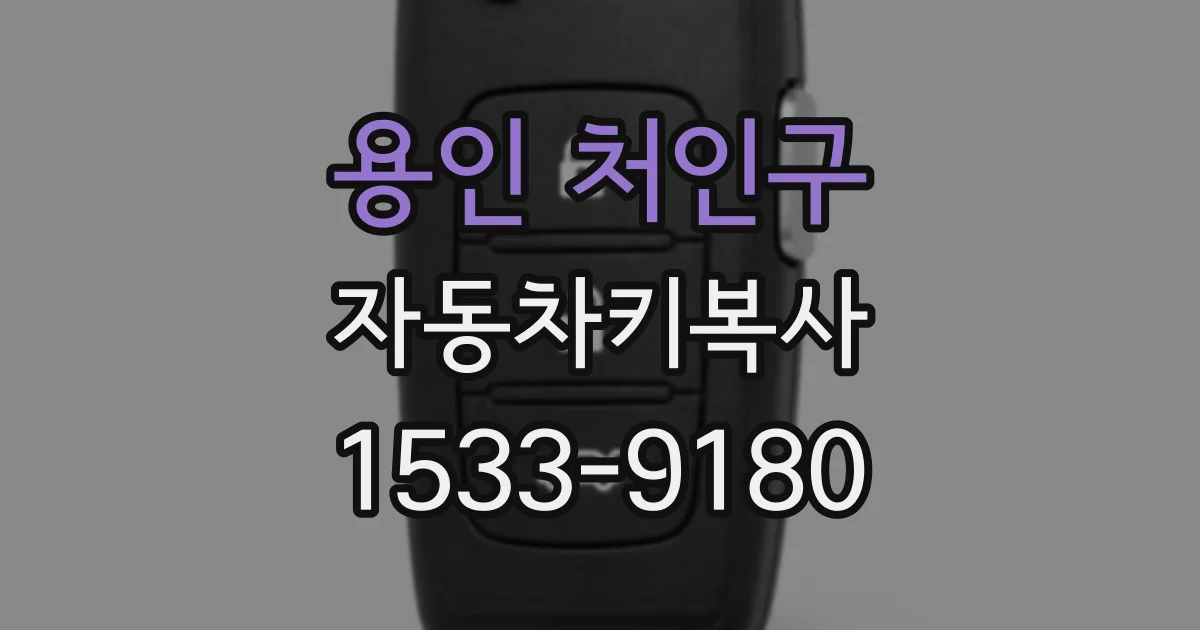 용인 처인구 자동차키복사