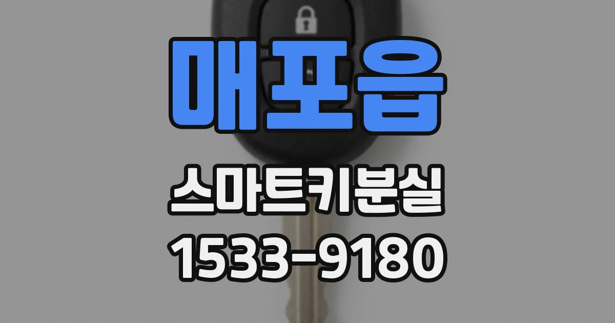 매포읍 스마트키분실