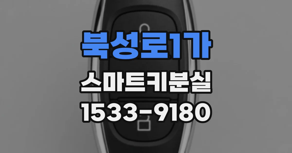 북성로1가 스마트키분실