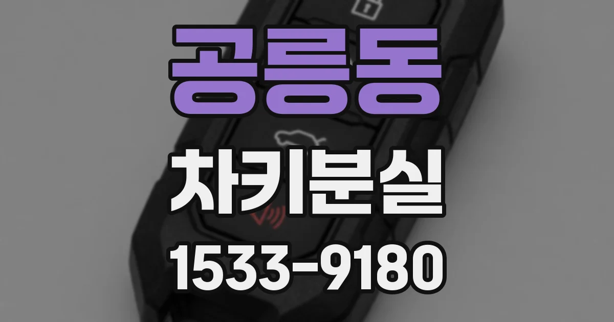 공릉동 차키분실