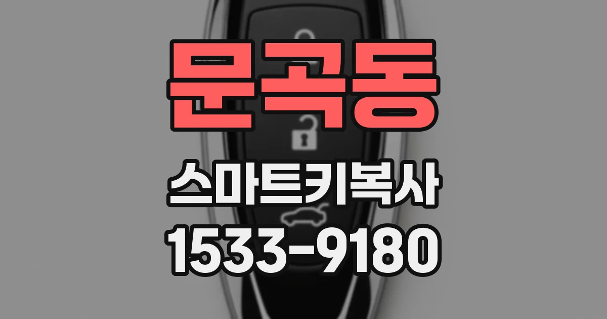 문곡동 스마트키복사