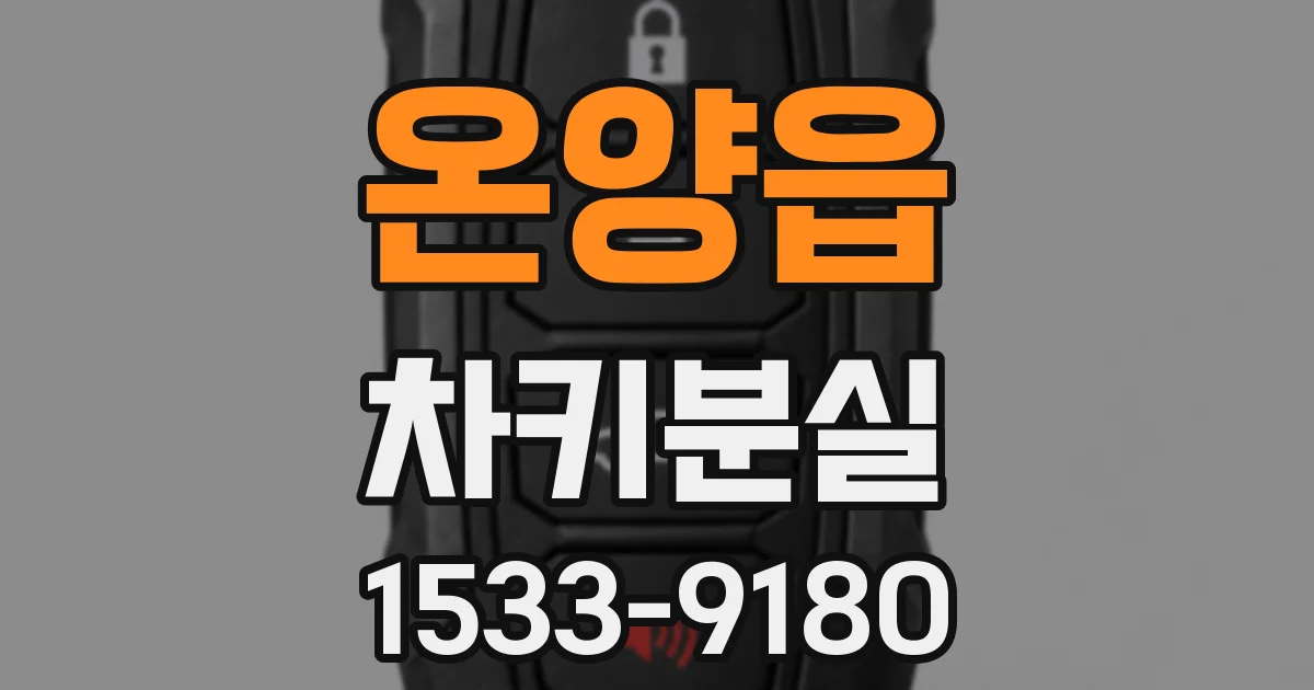 온양읍 차키분실