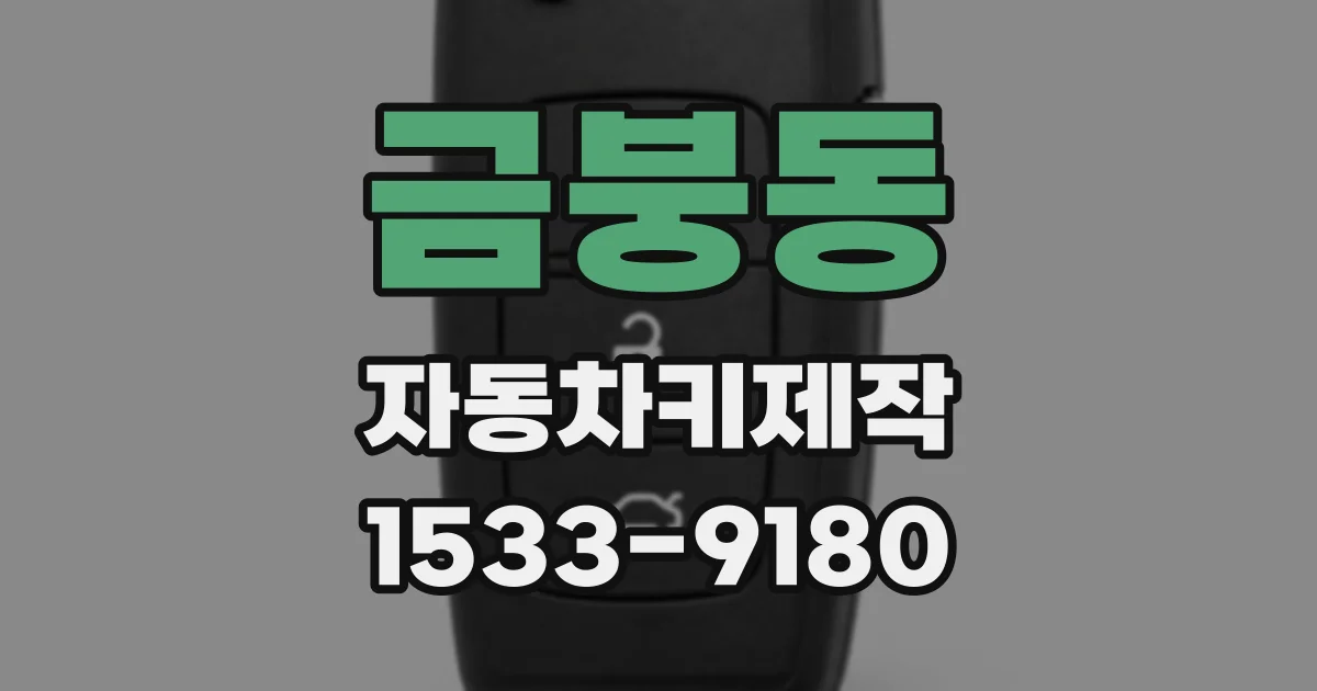 금붕동 자동차키제작