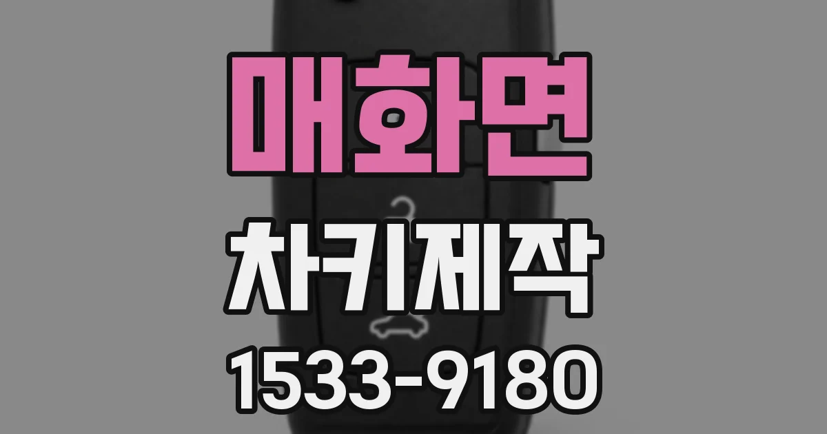 매화면 차키제작