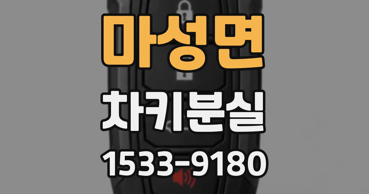 마성면 차키분실
