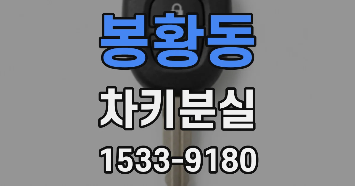 봉황동 차키분실