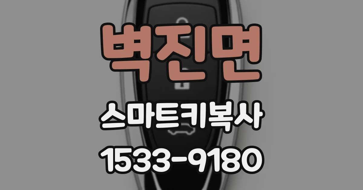 벽진면 스마트키복사