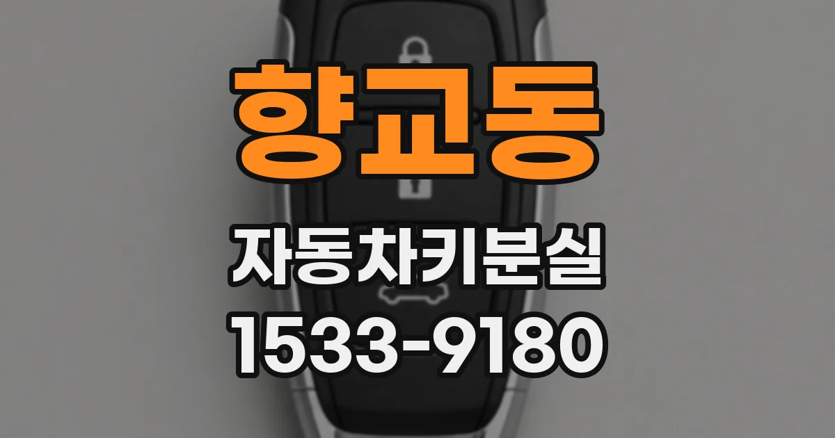 향교동 자동차키분실