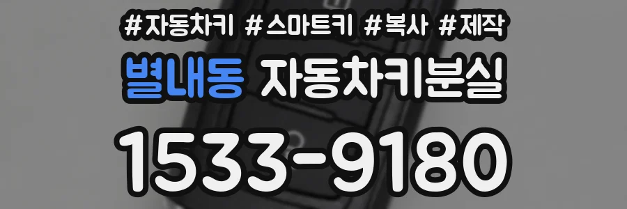 별내동 자동차키분실