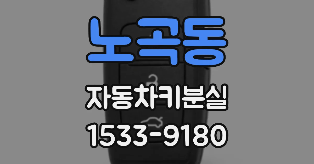 노곡동 자동차키분실