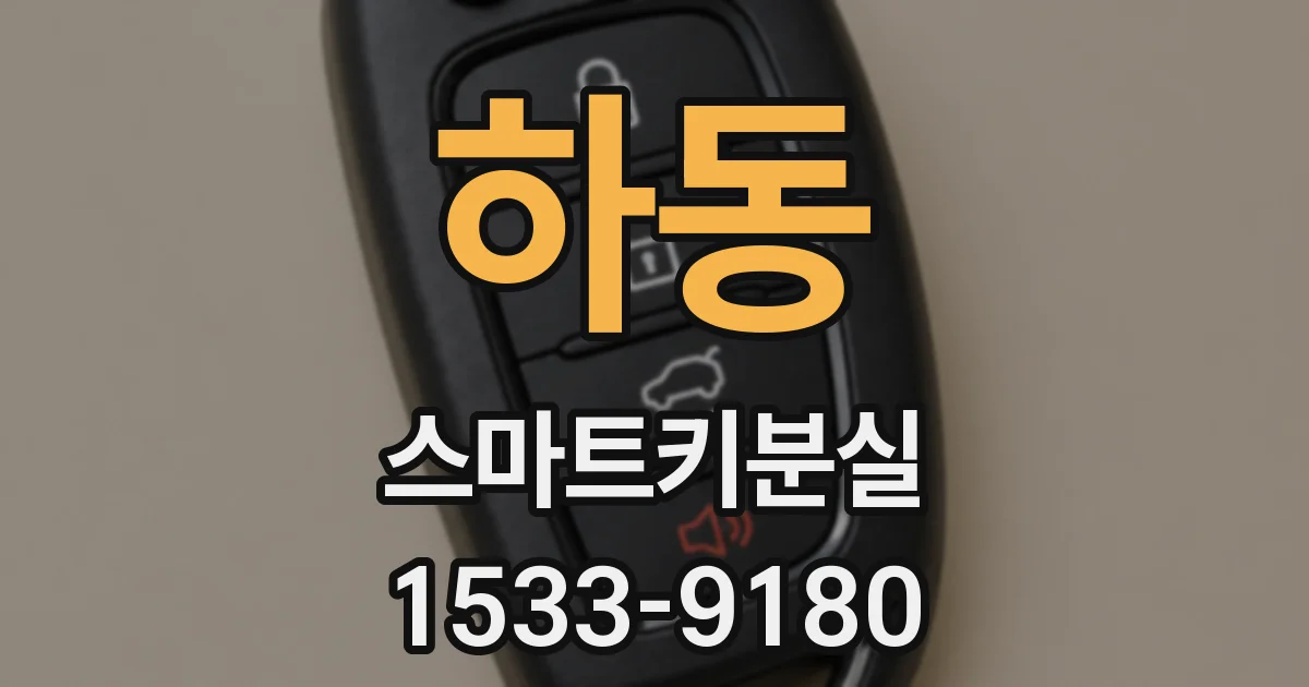 하동 스마트키분실